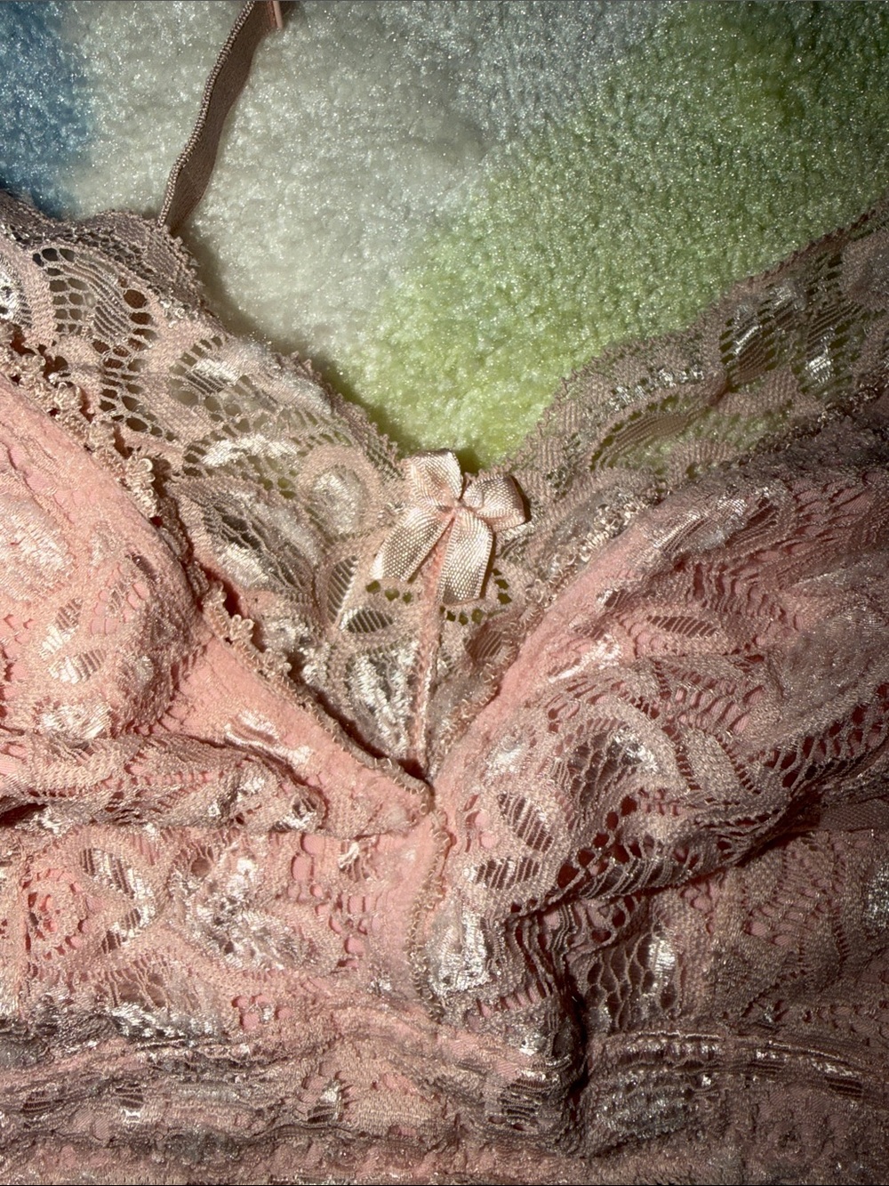 Belabumbum Blush Pink Lace Nursing Bralette - Picture 5 of 14